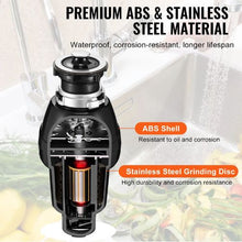 3/4HP 3250RPM Continuous Feed Garbage Disposal with EZ Connect Sound Reduction Power Cord & Splash Guard