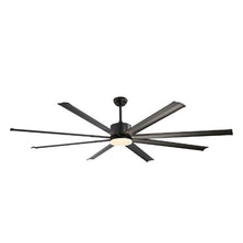 84" Ceiling Fan with Light – 6-Speed Remote Dimmable 3-Color Reversible DC Motor Modern Low Profile for Bedroom/Living Room (Black)