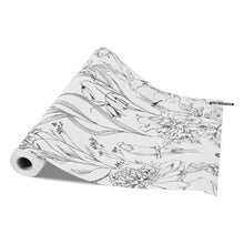 Peel and Stick Wallpaper White Botanical Floral 17.7 x 393.7 In Waterproof