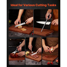 15-Piece High Carbon Stainless Steel Knife Set with Sharpener & Wooden Block