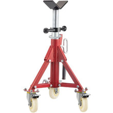 20 - 37 In V Head Pipe Stand Adjustable Height Pipe Jack Stands Folding for Pipe VV-P-1107CV