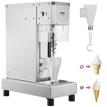 750W High-Speed Ice Cream Blender with 304 Stainless Steel Long Handle & PC Protective Shield for Custom Flavors