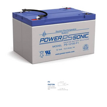 12V 12Ah F1/F2 Terminal SLA Pack Rechargeable Battery PS-12100 (Pack of 4)
