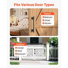 12.6 In Barn Door Handle Rustic Metal Sliding Door Pulls Heavy Duty Carbon Steel with Rust-Resistant Coating for Outdoor Gate Garage Shed Closet