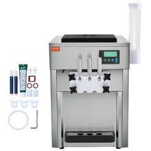 Countertop Soft Serve Ice Cream Machine 1800W 3-Flavor