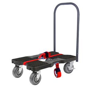 Snap-Loc Super-Duty E-Track Push Cart Black Dolly SL1800P6B