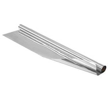 36" x 49.3 ft One-Way Window Privacy Film Reflective Heat Control Self-Adhesive (Silver)