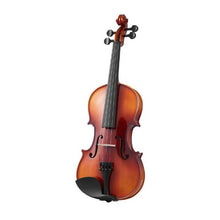 4/4 Full Size Violin Set for Adults Glossy Brown Solid Wood Fiddle with Hard Case & Accessories