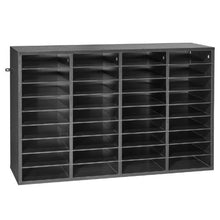36 Compartment Desk Literature Organizer File & Mail Sorter – (Black)