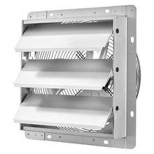 12-Inch Shutter Exhaust Fan 1347 CFM Steel AC Motor with Automatic Louvers