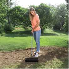 21-Inch Rolling Lawn Aerator with 33 Iron Spikes & Detachable Handle