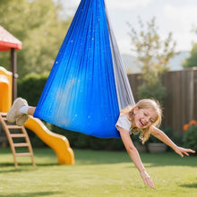 Sensory Swing Hammock Double-Layer Fabric 300 LBS 360° Swivel Indoor/Outdoor