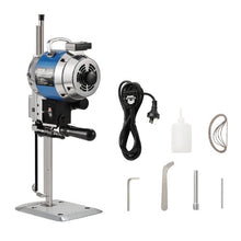 750W High-Speed Fabric Cutter with 9.8" Alloy Steel Blade & Automatic Knife Sharpening for Multi-Layer Cloth & Leather