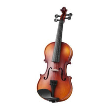 1/2 Size Violin Set Brown Solid Wood Beginner Fiddle with Hard Case & Accessories