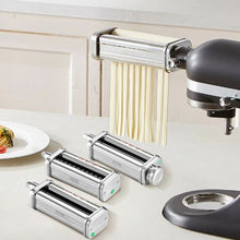 3PCS Pasta Attachment Set for KitchenAid Stand Mixer Roller & Spaghetti/Fettuccine Cutters