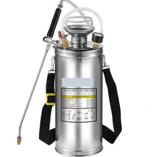 2-Gallon Stainless Steel Sprayer 20-Inch Wand 3-Ft Hose Pressure Gauge & Adjustable Nozzle