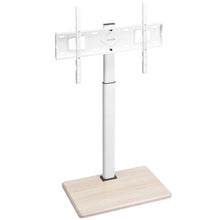 Rolling TV Stand on Wheels Mobile Cart for 32-70 Inch Screens 25° Rotation Height Adjustable Supports Up to 99 lbs Max VESA 600x400mm Single Bracket One-Layer Tray