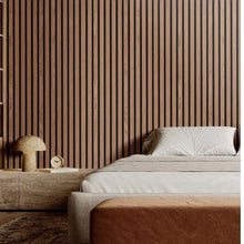 23.6 x 47.2 In Wood Slat Acoustic Panels for Stylish Decor and Noise Reduction Walnut