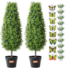 36 Inch Artificial Boxwood Topiary Tree for Home Decor Indoor/Outdoor