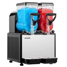 Commercial 6L/1.6Gal x 2 Tank Slushie Machine - Self-Cleaning Frozen Drink Maker for Restaurants Bars & Parties