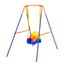 3-in-1 Toddler Swing Set with Foldable Metal Stand & Sandbags – Indoor/Outdoor for Kids & Teens