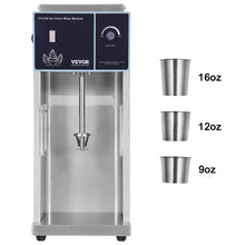 400W High-Speed Ice Cream Blender with Stepless Speed Adjustment 304 Stainless Steel 3 Hand Cups for Custom Flavors