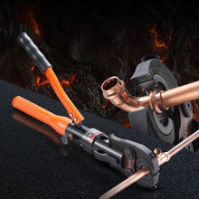 Copper Pipe Crimping Tool with 1/2", 3/4", 1" Jaws Copper Tube Fittings Pipe Crimpers for Narrow Spaces and Tee Fittings
