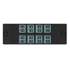 8 Port Opticom Keyed H-Aqua LC Fiber Adapter Panel Duplex FAP8WHAQDLCZ