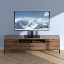 Swivel Universal TV Stand for 32-55" TVs Height Adjustable Portable Floor Stand Fits Screen Size 81.3-139.7 cm Fixed Mobility