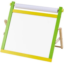 Kids 3-in-1 Foldable Tabletop Art Easel with Whiteboard & Chalkboard for Kids