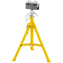 32In Foldable Pipe Jack Stand Height Adjustment for Pipe Threading, Pipe Hole Cutting FJ32