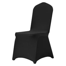 50PCS Stretch Spandex Folding Chair Covers Universal Fitted Washable Slipcovers for Wedding Banquet Party & Dining (Black)