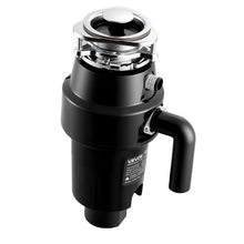 1HP 3700RPM DC Motor Continuous Feed Garbage Disposal with 3-Bolt Mount Splash Guard & Power Cord for Kitchens