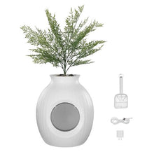 Smart Plant Cat Litter Box with Odor Control Hidden Design 9.48-Inch Entrance LED Lighting & Durable ABS for Indoor & Outdoor Use