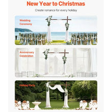 21' Ft Wedding Arch Draping Fabric Reception Backdrop Wedding Decoration Artificial Wedding Arch Flowers Kit (Pack of 3)