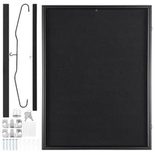 Sports Jersey Frame Display Case 23.3 x 31.2 in Lockable Shadow Box with UV Protection (Black)