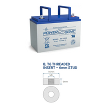 12V 78.6Ah M6/U Terminal SLA Rechargeable Battery PS-12750