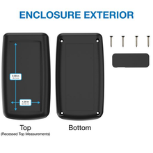 Circuit Storage Black Box Hand Held With Easy Removable End Panel Enclosure H45BK