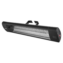 Infrared Heater 1500W Electric Space Heater 3 Heat Settings Remote 24H Timer (Black)