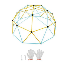 Climbing Dome, Jungle Gym Supports 750LBS and Easy Assembly, 10FT Geometric Dome Climber Play Center for Kids 3 to 10 Years Old,with Climbing Grip, Outdoor Backyard Play Equipment for Kids