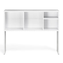 1-Tier Desktop Bookshelf with Anti-Slip Feet Pads (White)