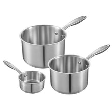 1 QT & 2 QT & 3 QT tainless Steel Saucepan Set for Oven Dishwasher Induction Cooker