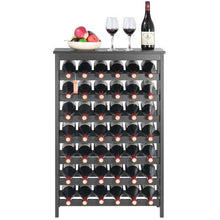 48 Bottle Wine Rack with 8-Tier For Kitchen Pantry Cellar Bar Dining Room (Black)