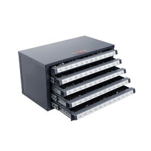 Drill Bit Dispenser Cabinet 5-Drawer Steel Organizer for #1-#60 Drill Bits Stackable with Labels
