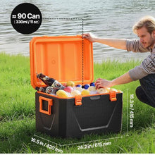 63 QT Hard Cooler with Ice Retention Lightweight Rigid Material Insulated Portable Cooler Suitable for Family Picnics and Long Trips ST6000