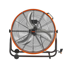 24 Inch Industrial Drum Fan - 8,600 CFM High Velocity 3-Speed Adjustable Floor Fan