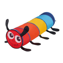 Colorful Caterpillar Play Tunnel for Kids, Pop-Up & Collapsible