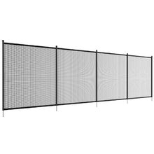 4 x 72 FT Removable Pool Fence for Inground Pools 340GSM Teslin PVC Mesh Easy DIY Install (Black)