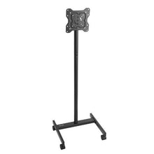 Rolling TV Stand for 17-55" Screens, Portable with Wheels, Max VESA 200x200mm, Single Bracket (No Tray)