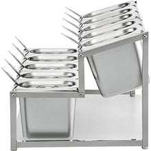 10 1/9 Pans 10 Ladles Spice Rack and Inclined Holder for Sauce Ingredients Fruits A-803